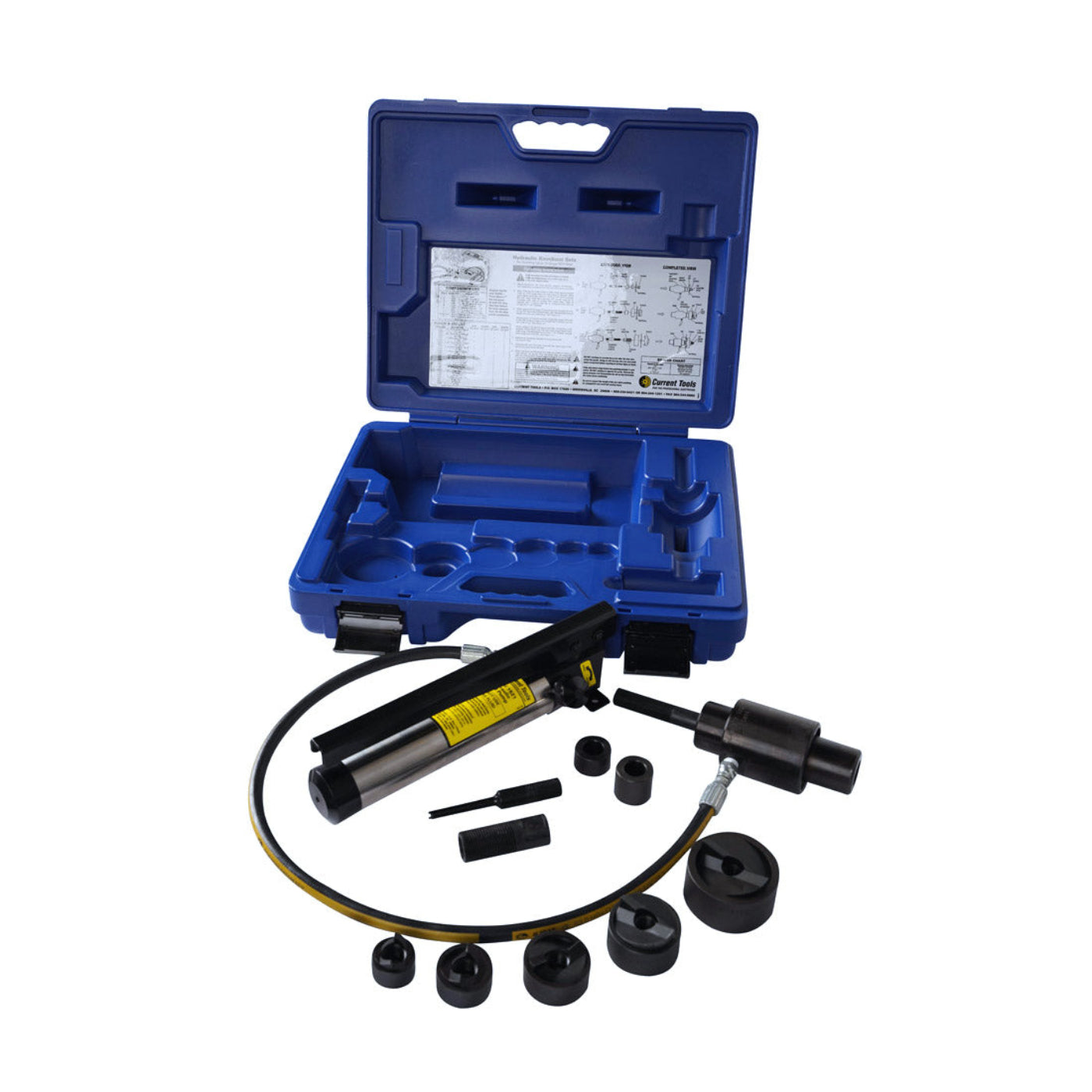 Current Tools  Piece Maker Hydraulic Knockout Set for 1/2in. to 2in. Diameter - Reconditioned - Current Tools 152PM