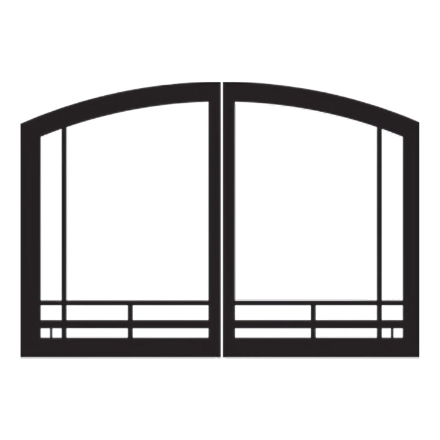 Empire Door Sets for Breckenridge Deluxe Vent Free Fireboxes - VFR32SMBL