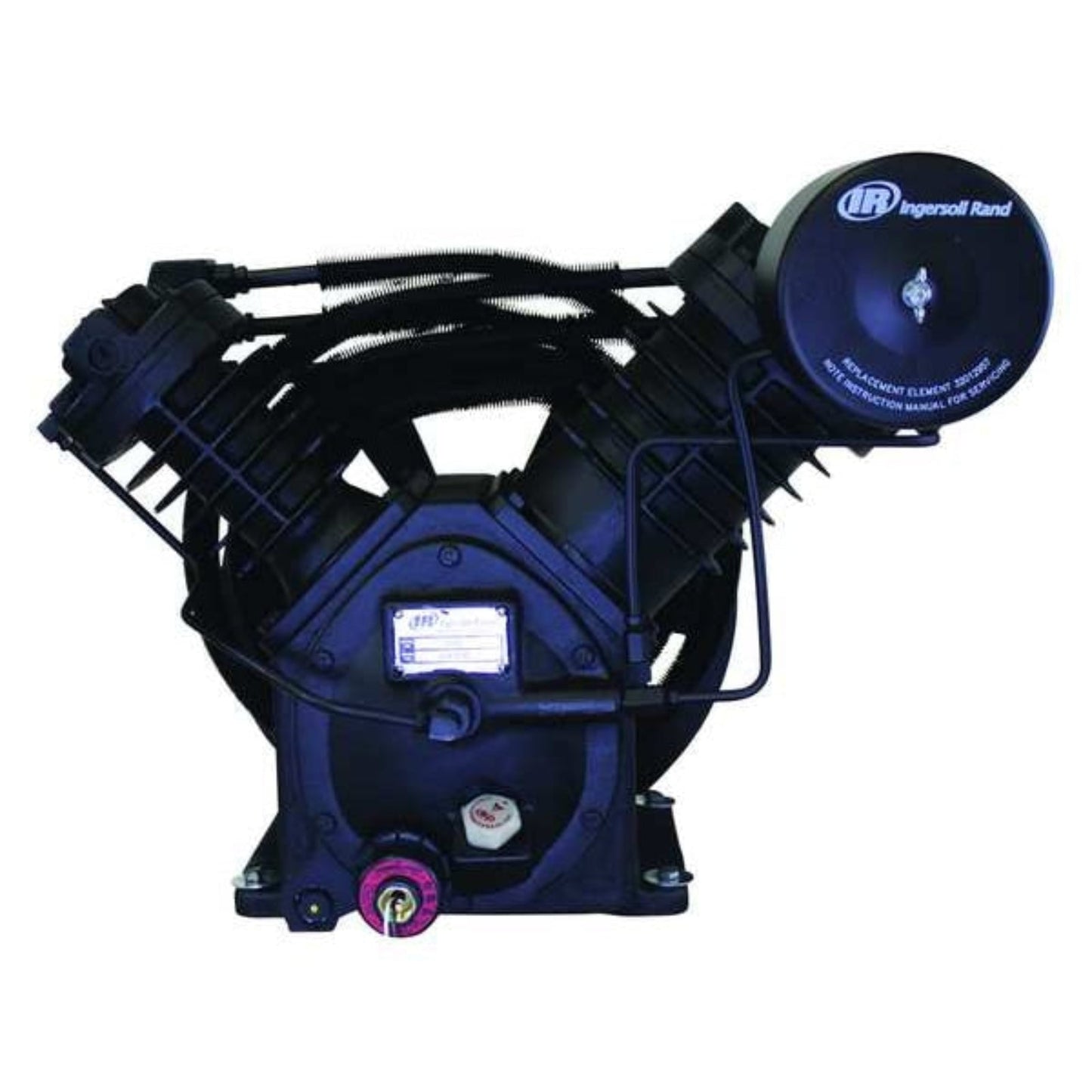 Ingersoll Air Air Compressor Pump, 7 1/2 hp, 10 hp, 2 Stage, 74 fl oz Oil Capacity, 2 Cylinder - G2397753