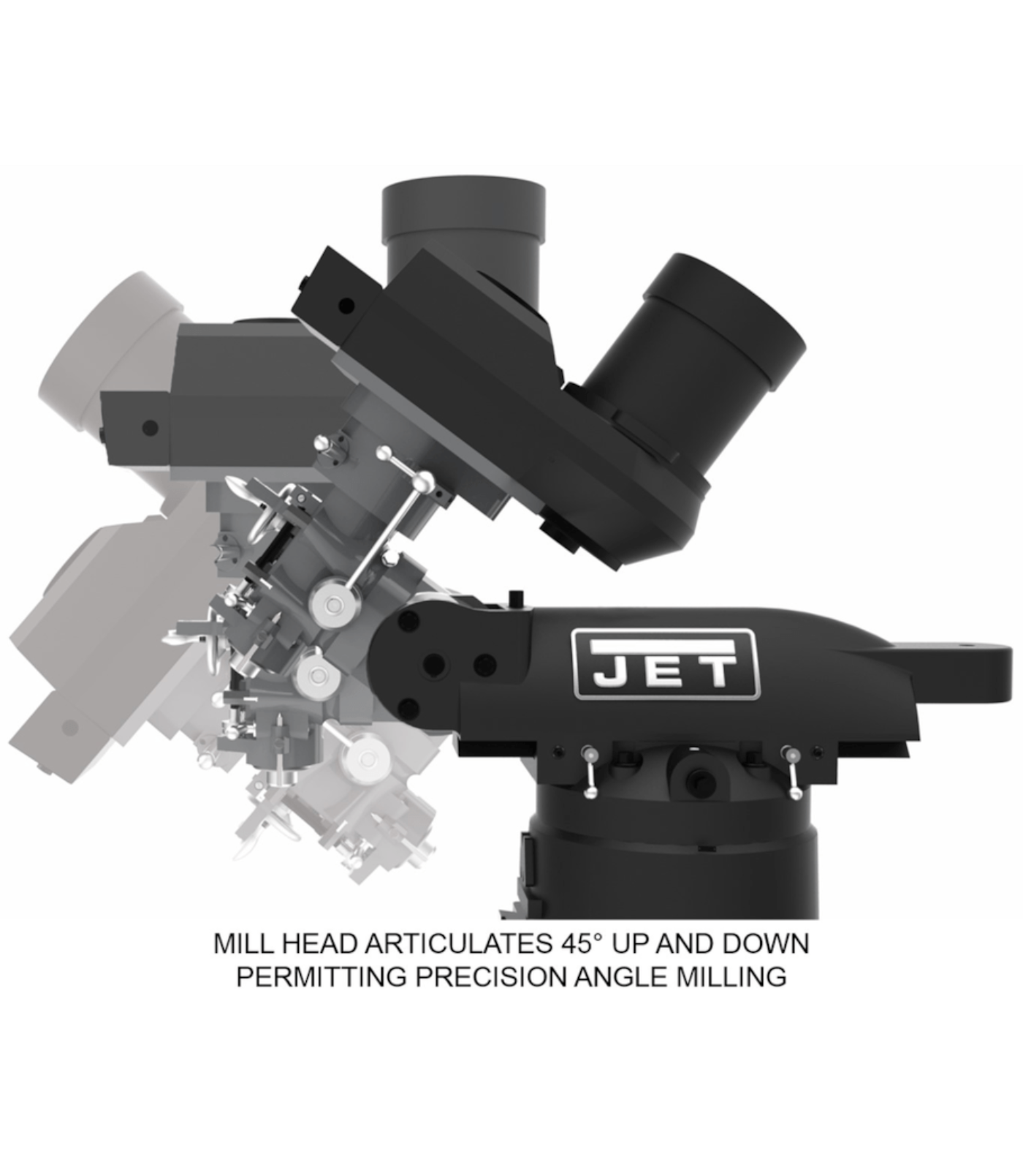 JET Elite ETM-949 Mill with 3-Axis ACU-RITE 303 (Quill) DRO and X-Axis JET Powerfeed - JT9-894138