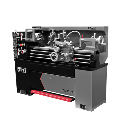 JET Elite Lathe E-1236VS with Newall DP700 DRO with Taper Attachment and Collet Closer - JT9-892322