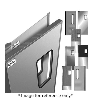 Curtron SPD-30-AL-GK-DBL-4896 48" x 96" Service-Pro Series 30 Double Swing Door - CUSPD30ALGKDBL4896